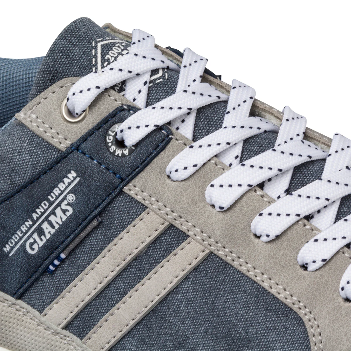 Sneakers blu e grigie da uomo Glams - Image 7