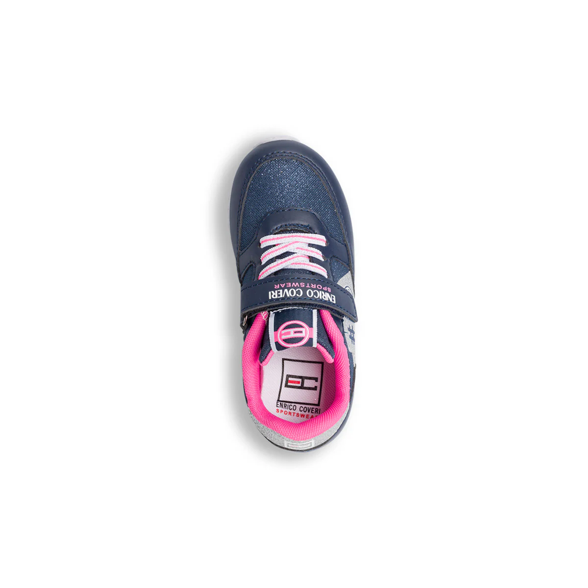 Sneakers blu e grigie glitterate da bambina Enrico Coveri - Image 7