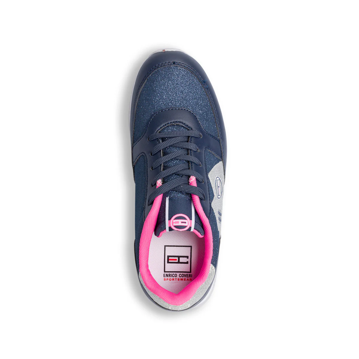 Sneakers blu e grigie glitterate da ragazza Enrico Coveri - Image 7