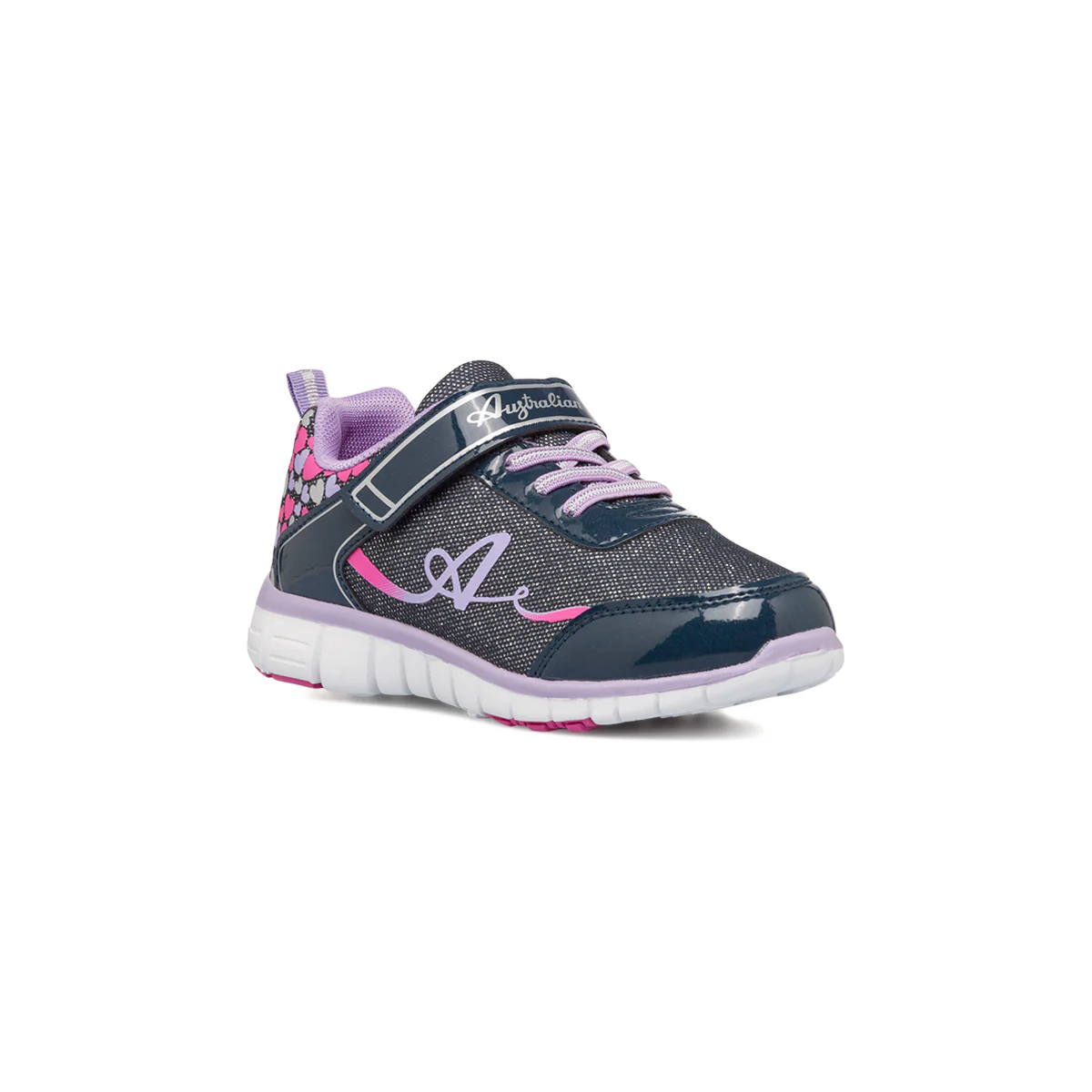 Sneakers blu e lilla da bambina con strass Australian - Image 2
