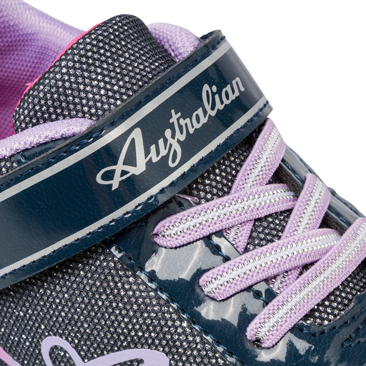 Sneakers blu e lilla da bambina con strass Australian - Image 6