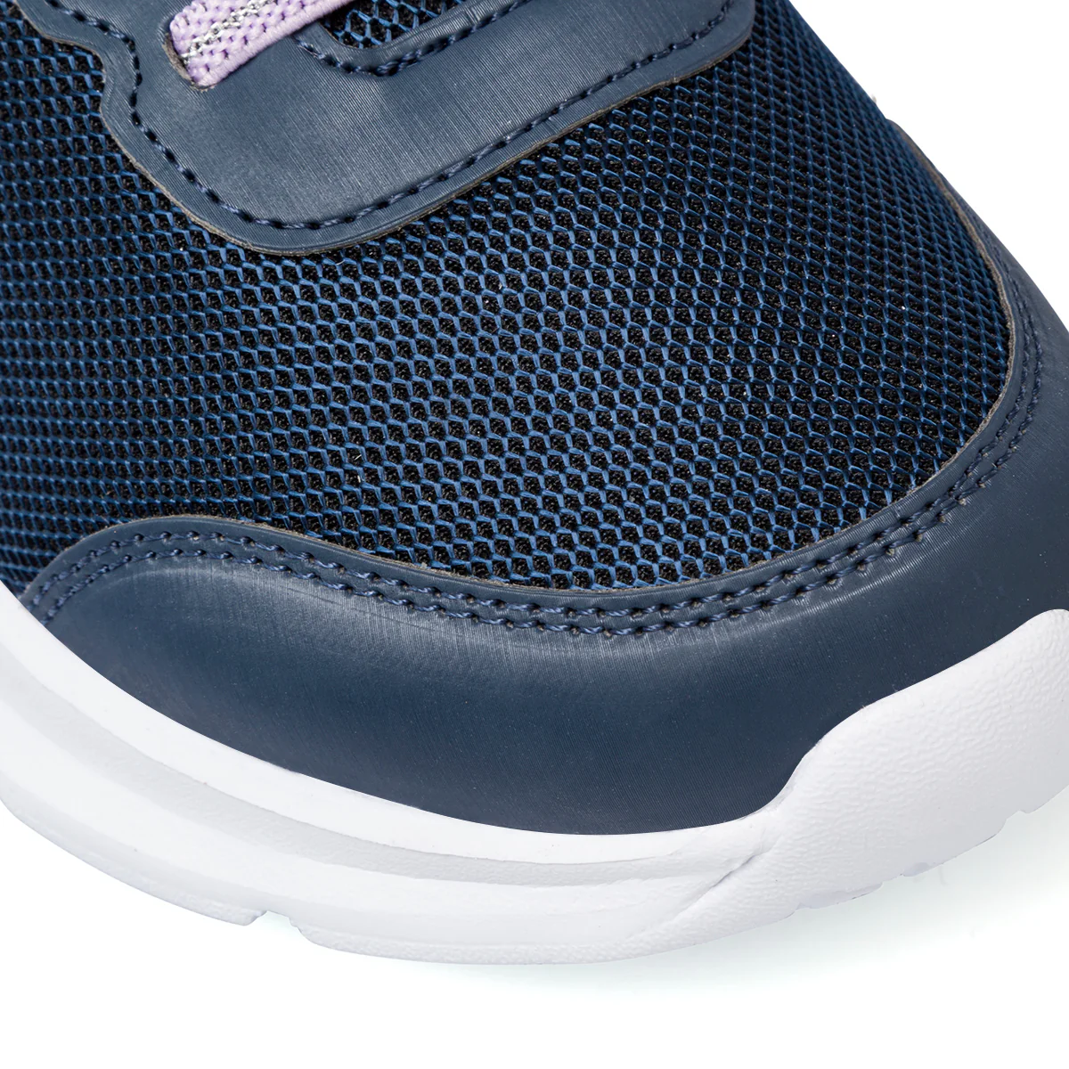 Sneakers blu e lilla da bambina con velcro e lacci P Go - Image 4