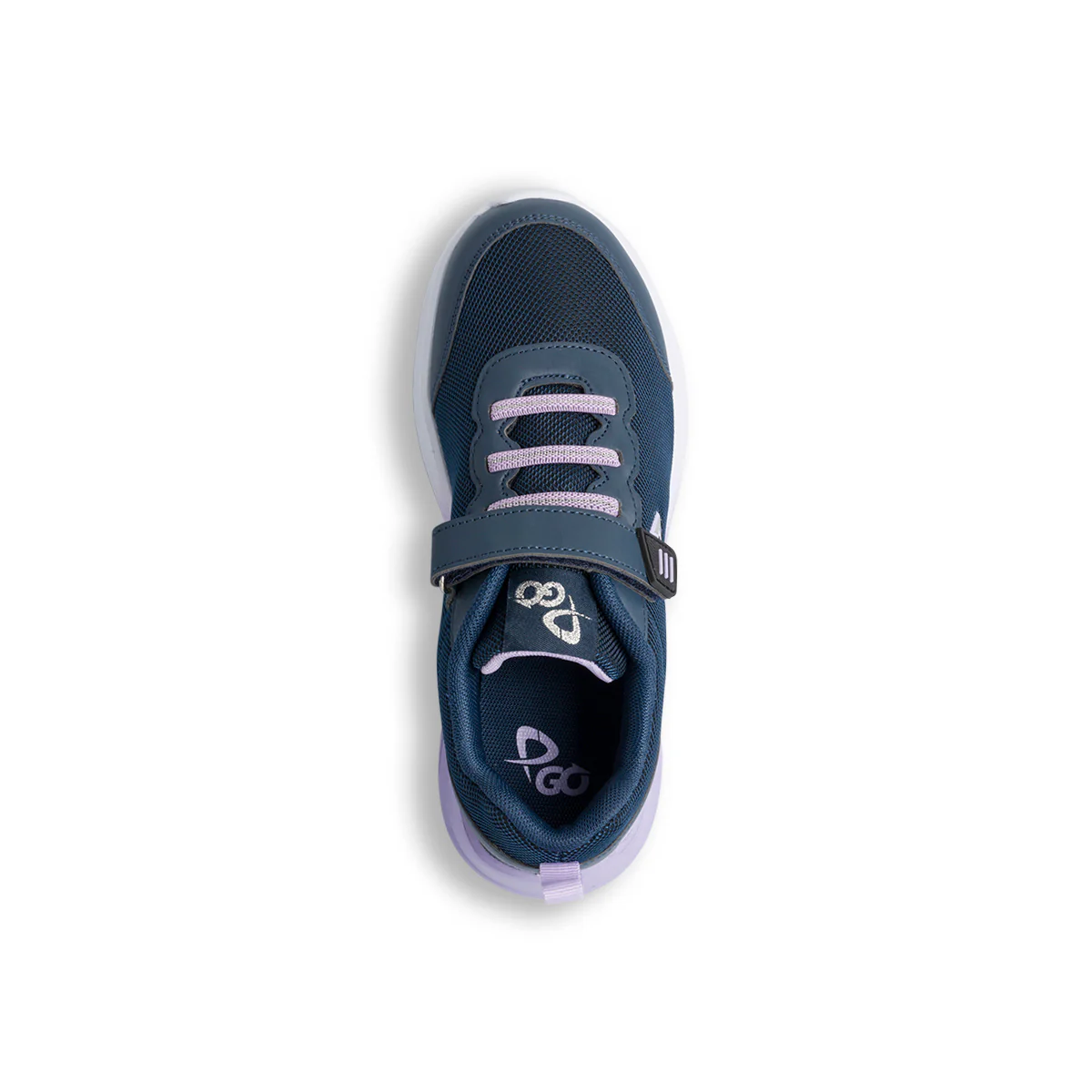 Sneakers blu e lilla da bambina con velcro e lacci P Go - Image 7