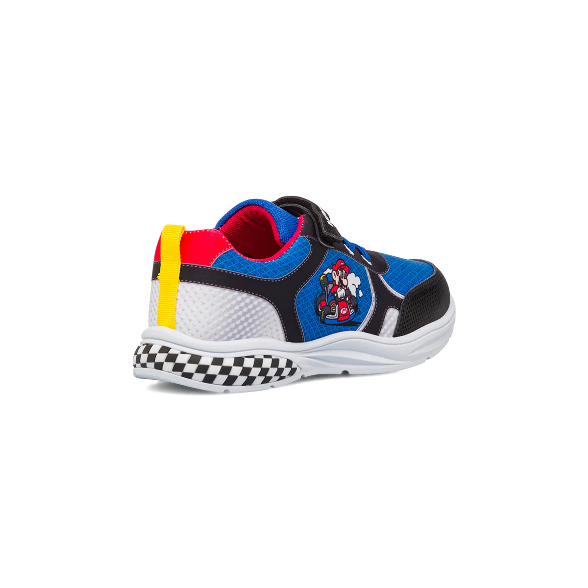 Sneakers blu e nere da ragazzo con luci nella suola Super Mario - Image 3