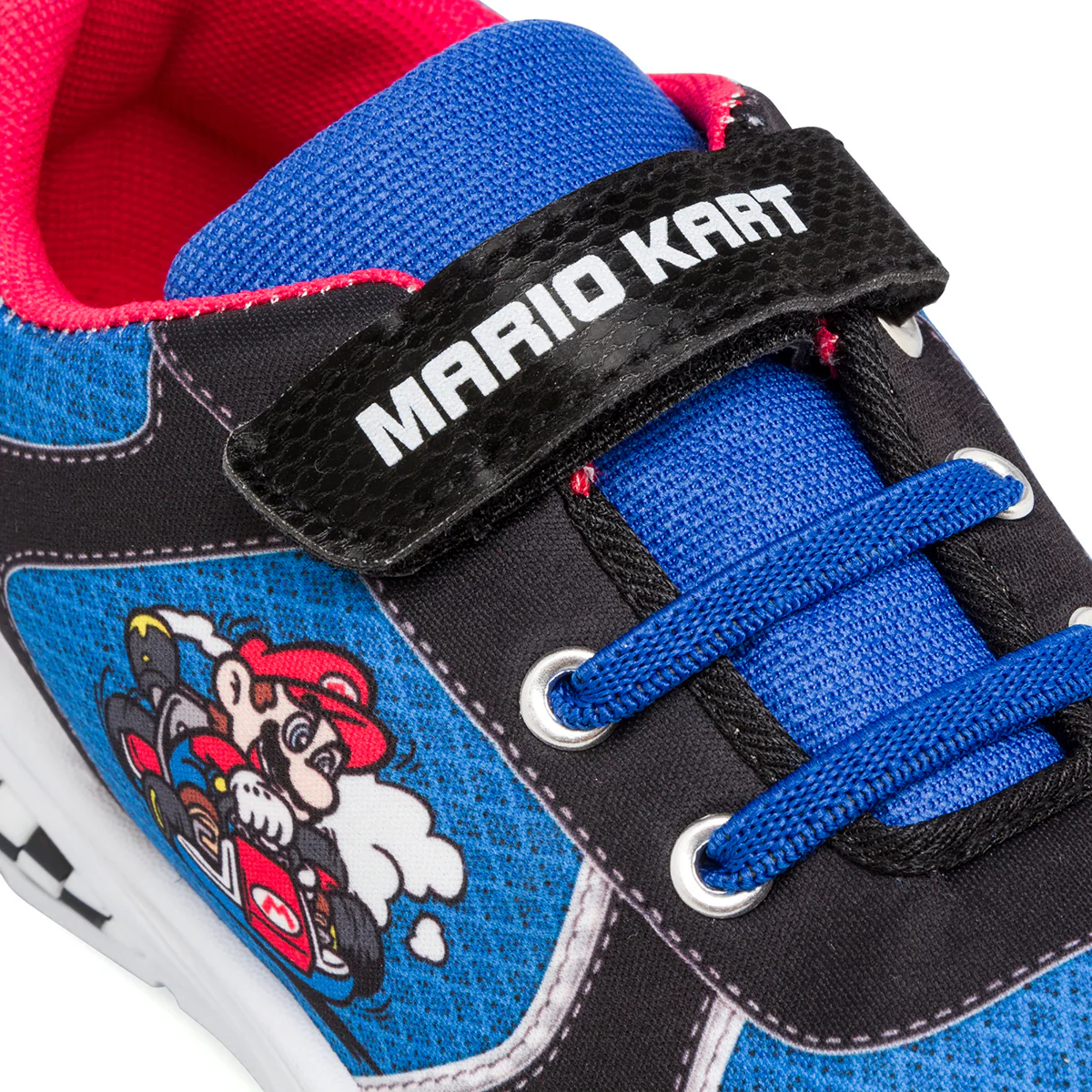 Sneakers blu e nere da ragazzo con luci nella suola Super Mario - Image 5