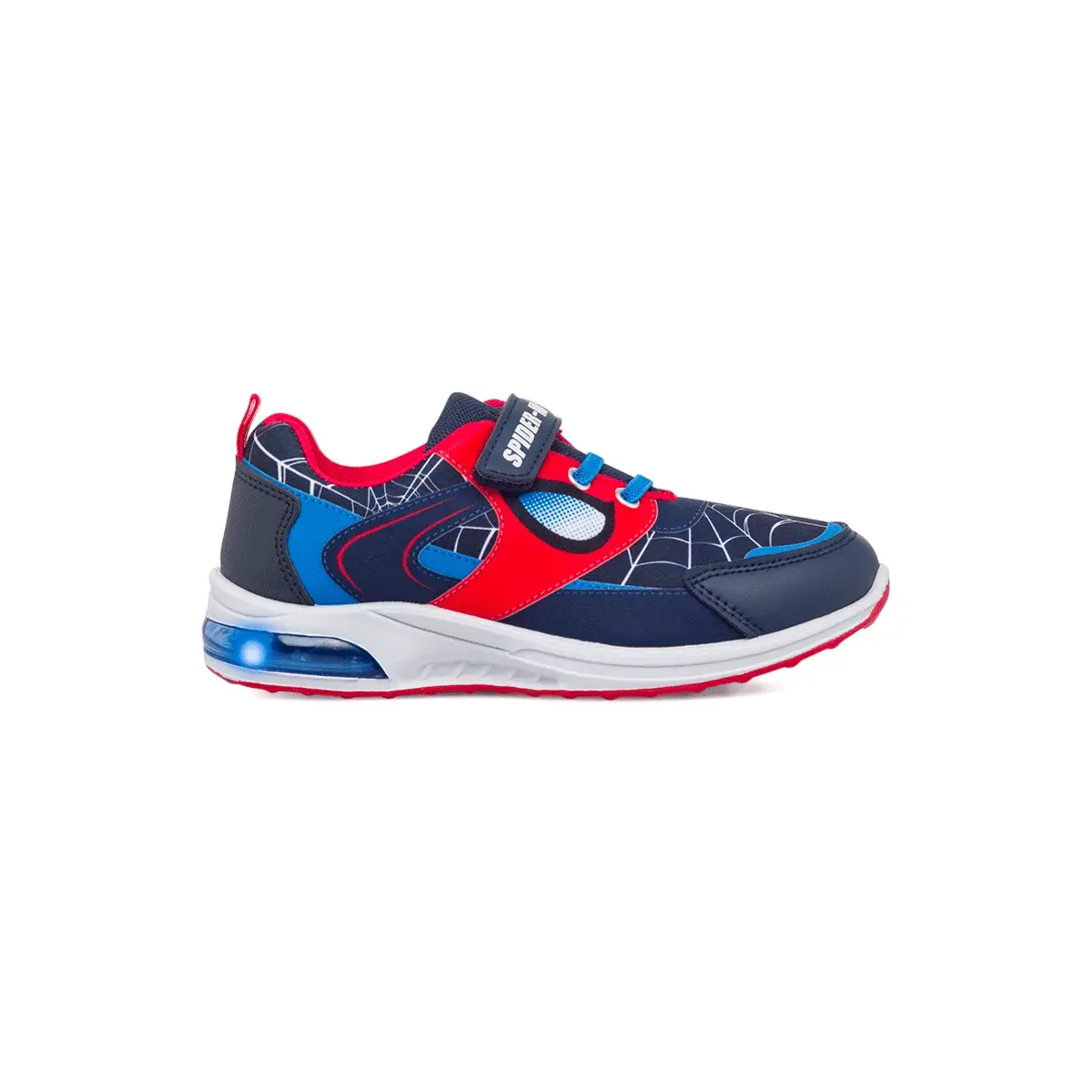 Sneakers blu e rosse bambino primi passi Spiderman con luci