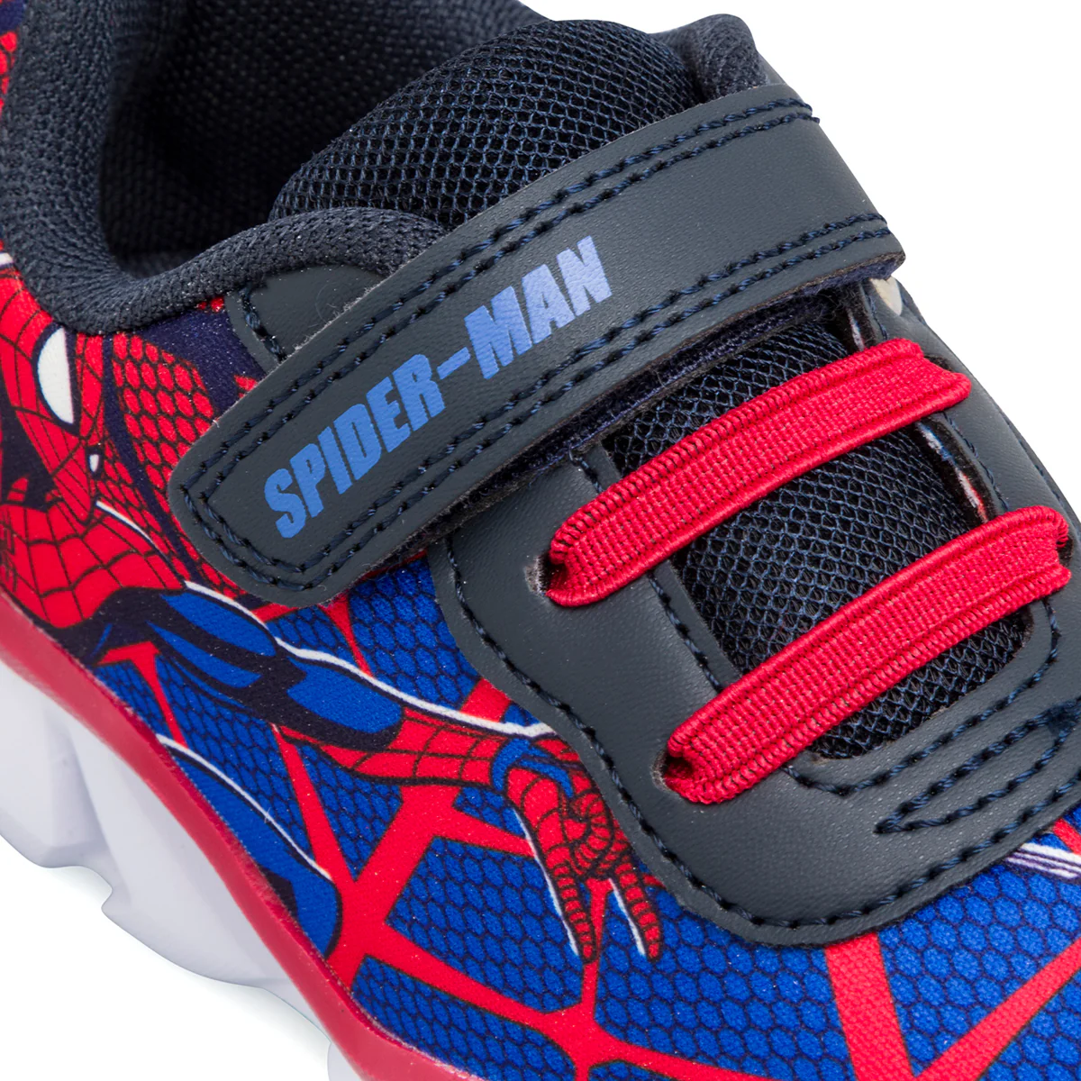 Sneakers blu e rosse bambino primi passi Spiderman con luci - Image 5