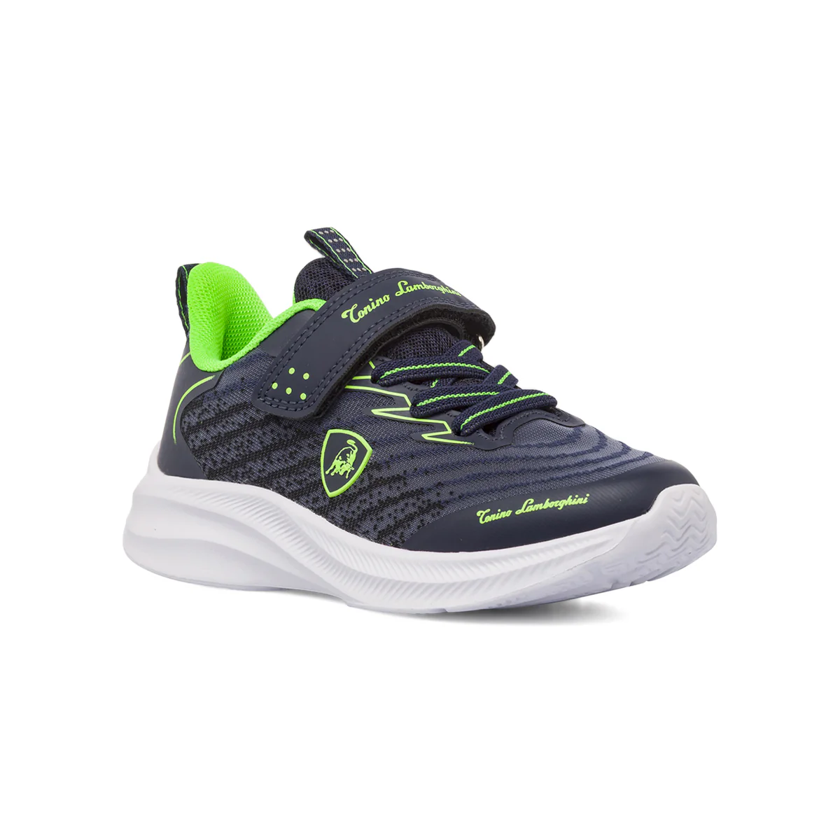 Sneakers blu e verde con strappo da Bambino Tonino Lamborghini - Image 2