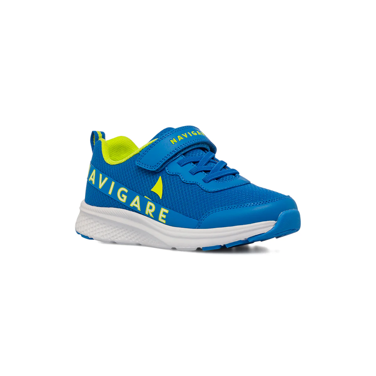 Sneakers blu e verde da Ragazzo con chiusura a strappo Navigare - Image 2