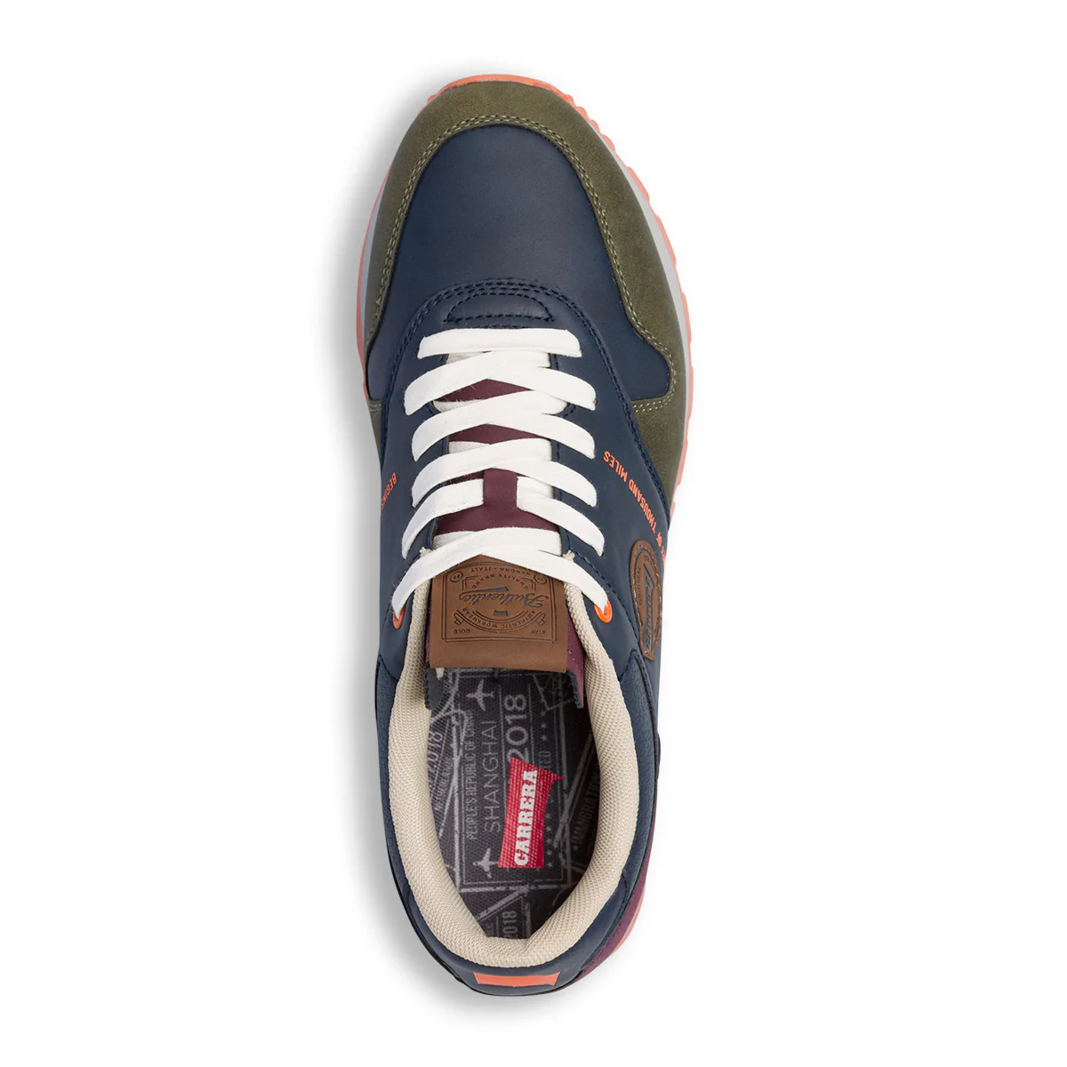 Sneakers blu e verdi da uomo con logo laterale Carrera Olimpic Mix 2 - Image 6