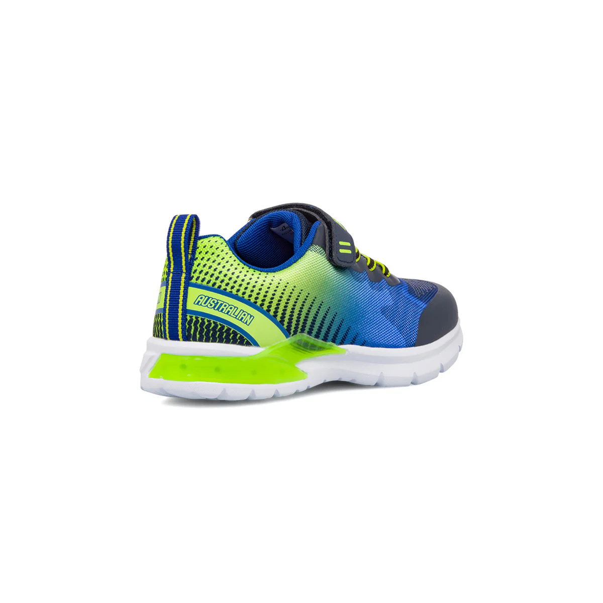 Sneakers blu e verdo da ragazzo Australian Flash II con luci - Image 3