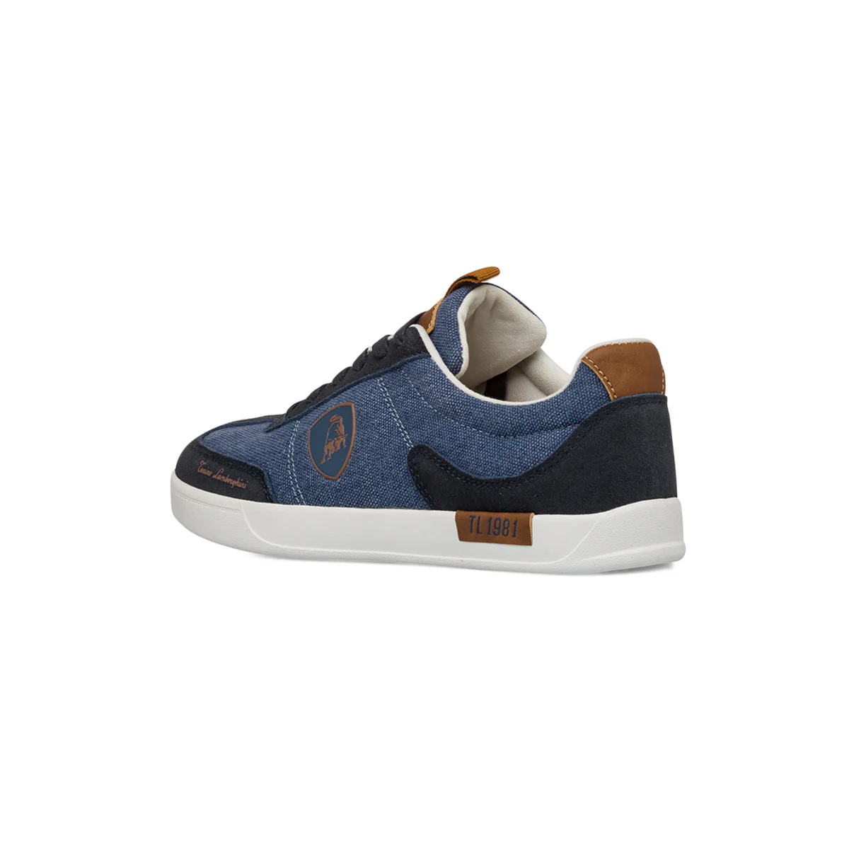 Sneakers blu effetto jeans da Uomo con inserti effetto scamosciato Tonino Lamborghini - Image 6