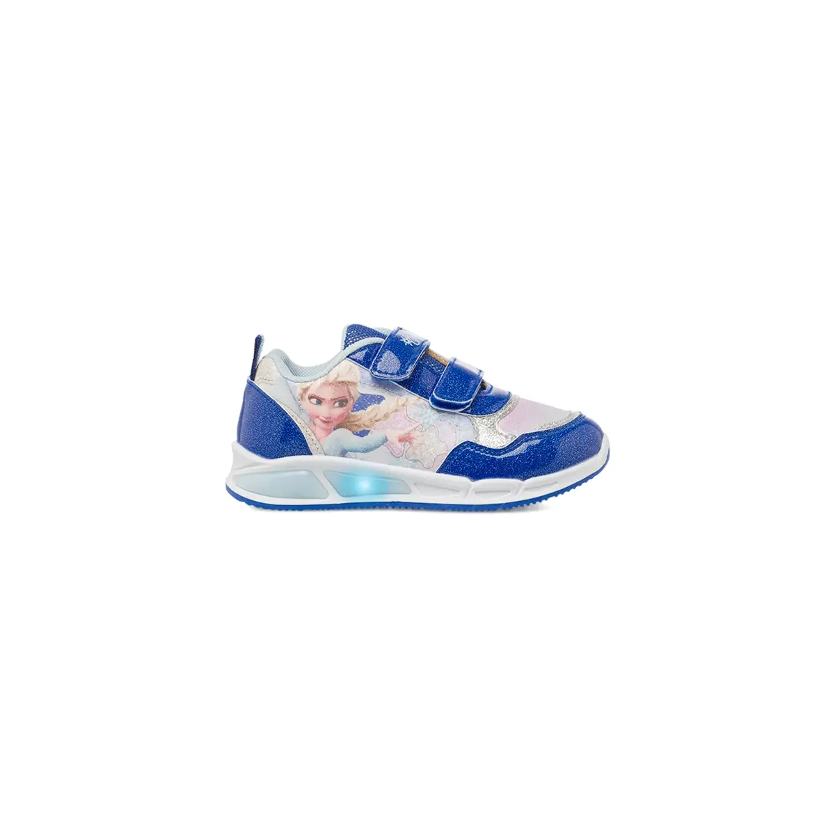Sneakers blu Frozen da Bambina con luci e stampa Elsa