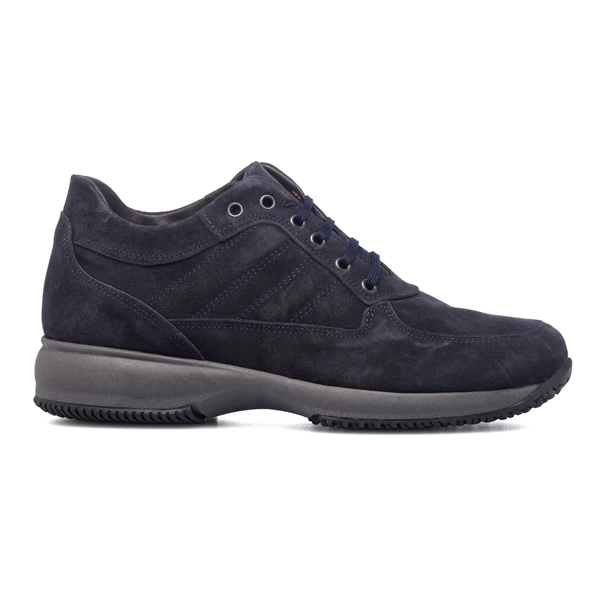 Sneakers blu in pelle scamosciata Primopiano