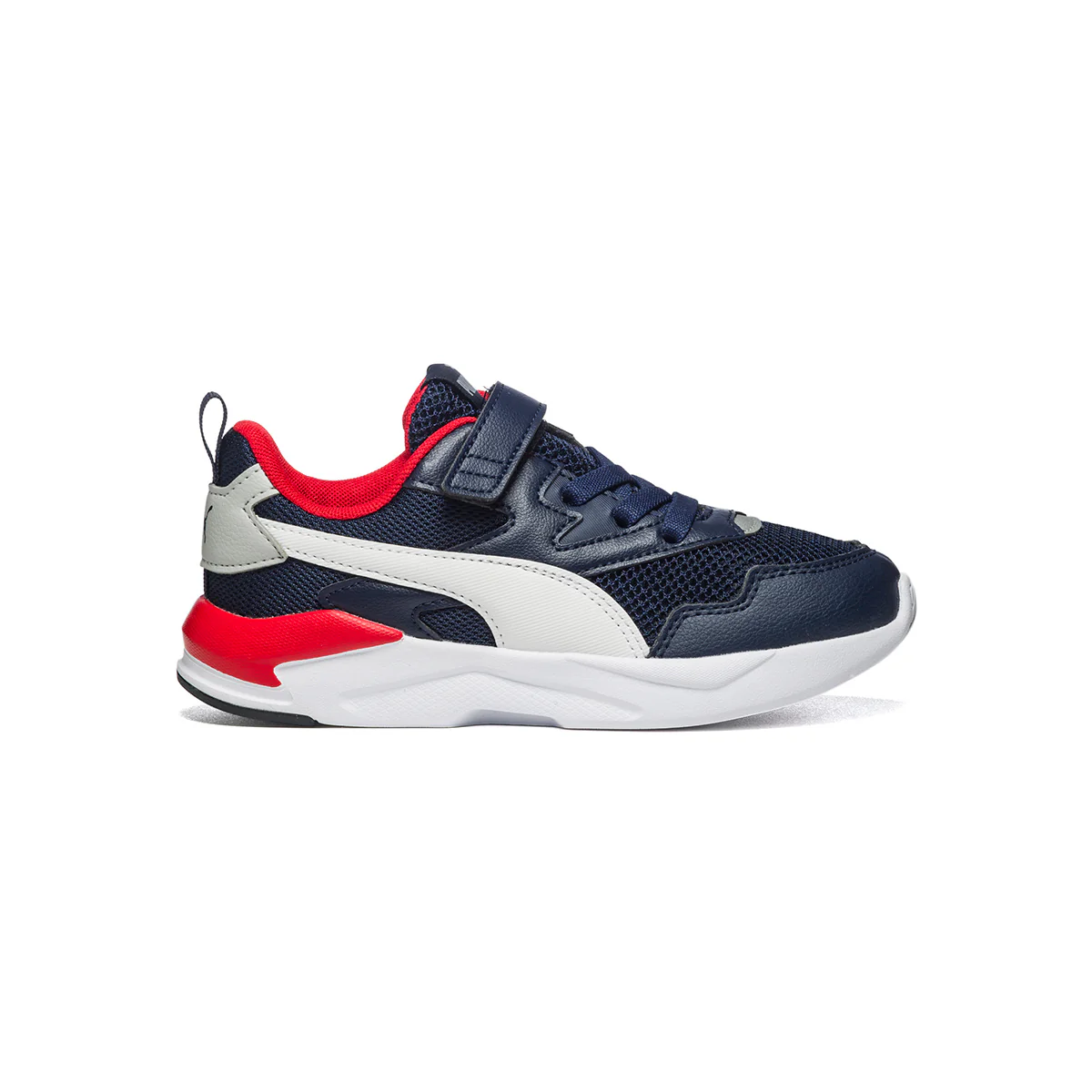 Sneakers blu in similpelle e tessuto mesh con striscia Formstrip laterale Puma X-Ray Lite Ac Ps