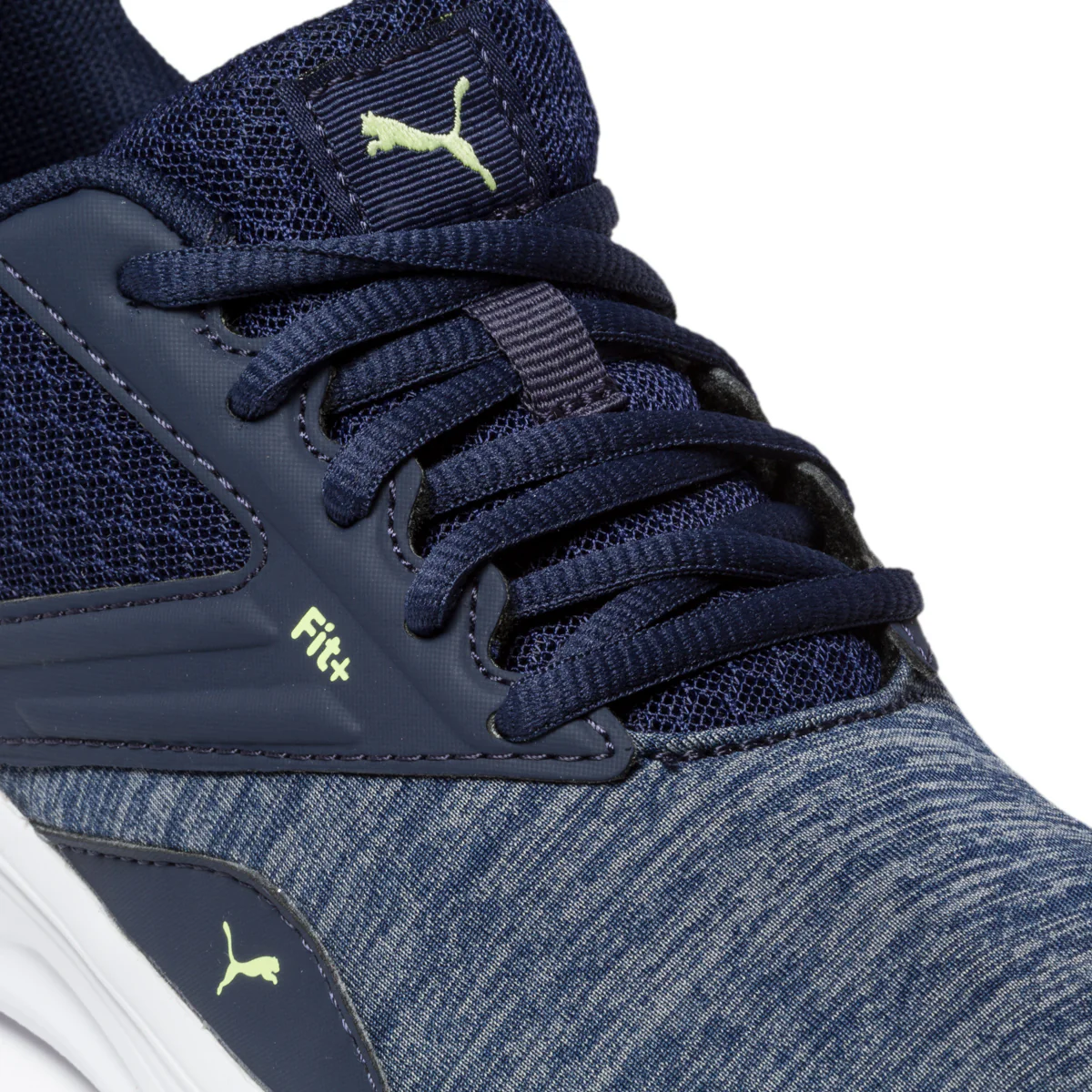 Sneakers blu in tessuto con dettagli gialli Puma Nrgy Comet Jr - Image 6