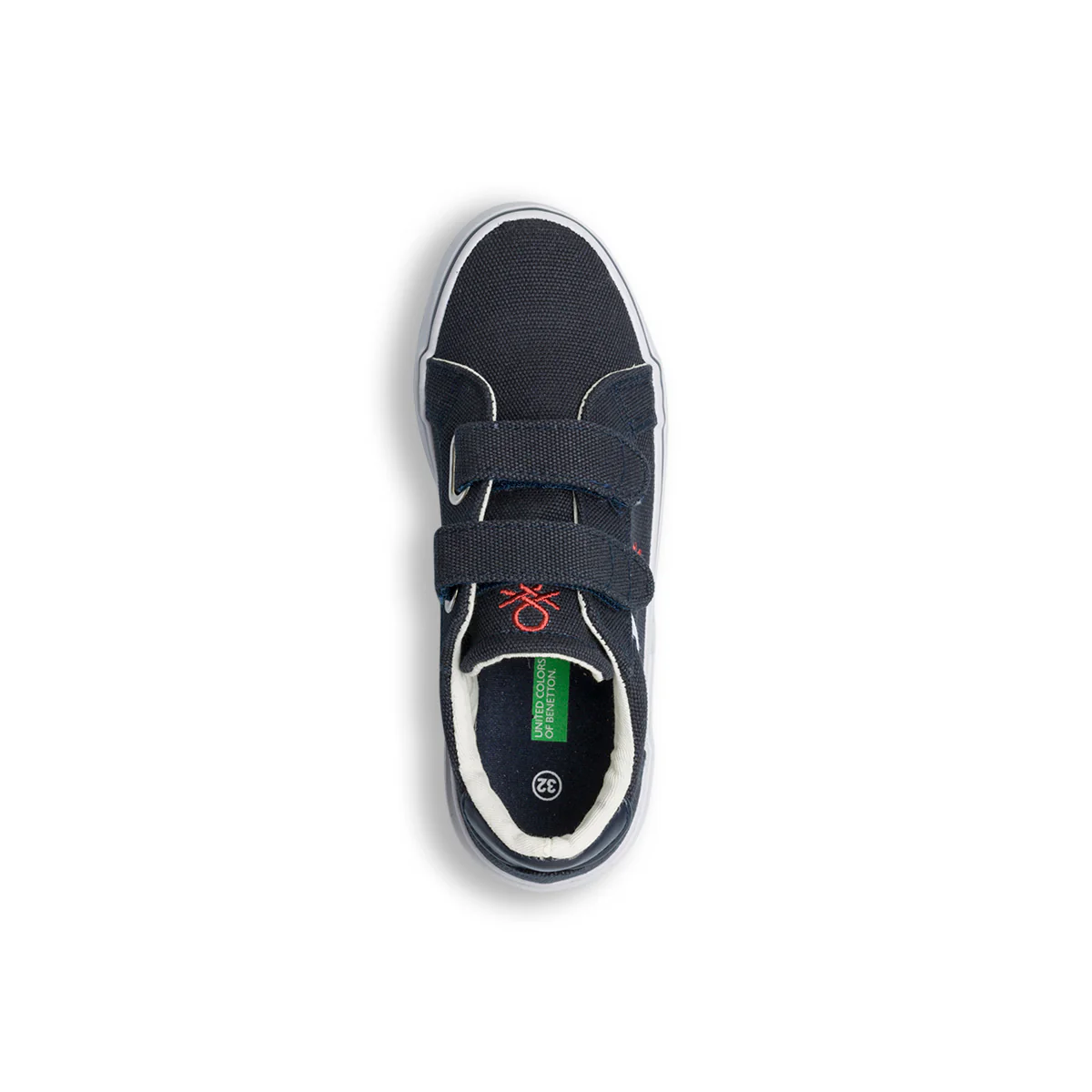 Sneakers blu in tessuto da bambino con logo a contrasto Benetton Prince Cvs - Image 8