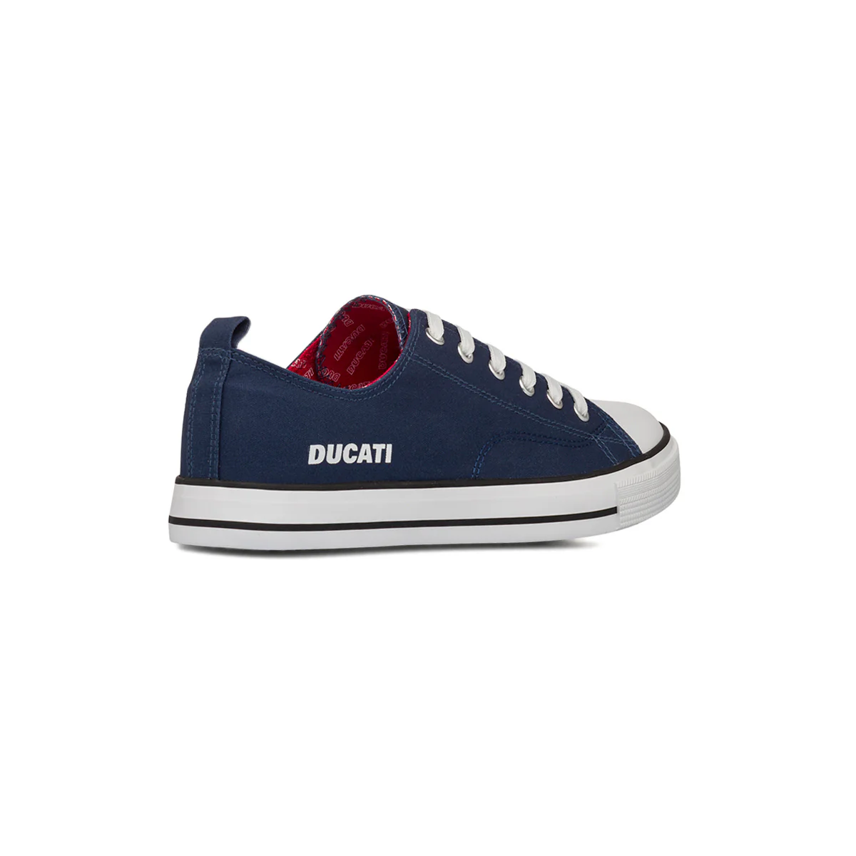Sneakers casual blu in tessuto da Uomo con logo laterale Ducati - Image 3
