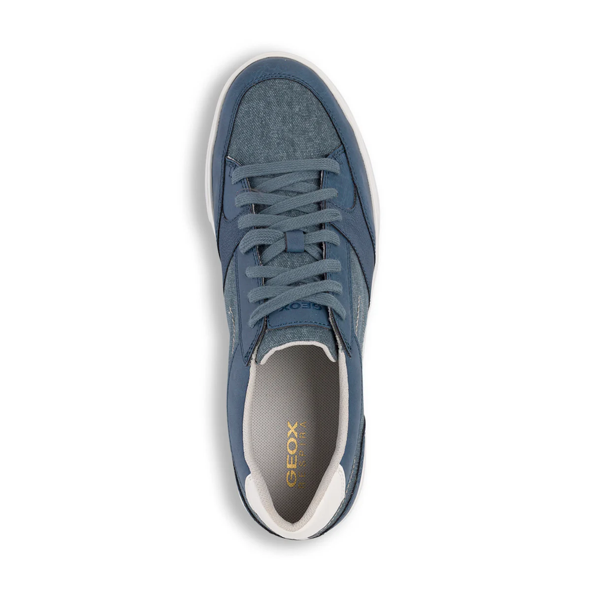 Sneakers blu in tessuto da uomo Geox Walee - Image 5