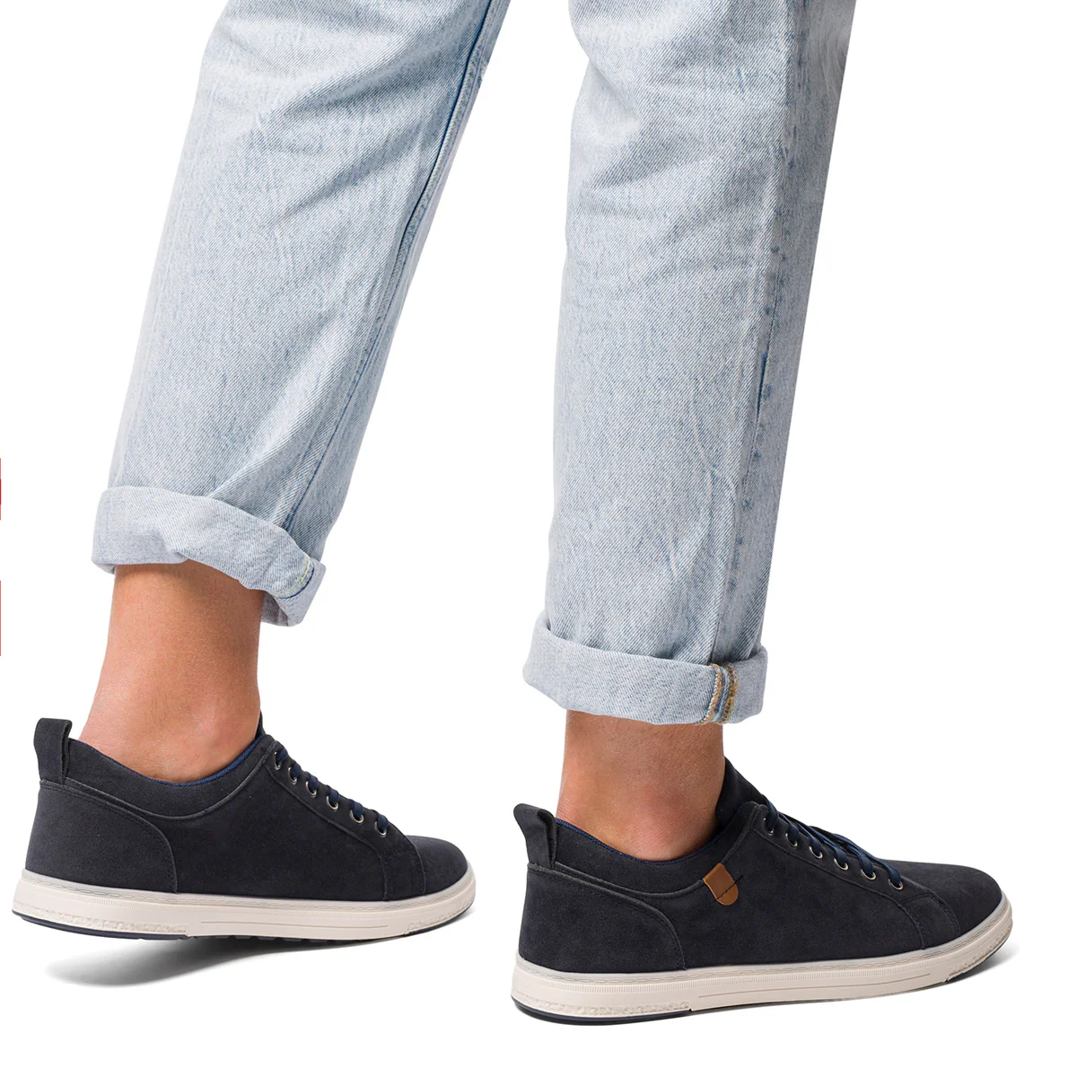 Sneakers blu in tessuto da uomo Jog - Image 2