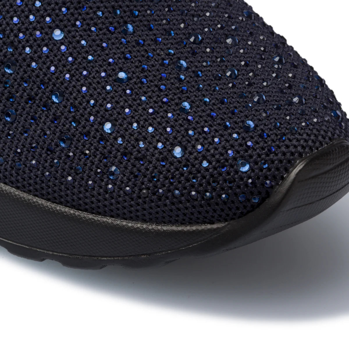 Sneakers blu in tessuto mesh con piccole borchie Lora Ferres - Image 5