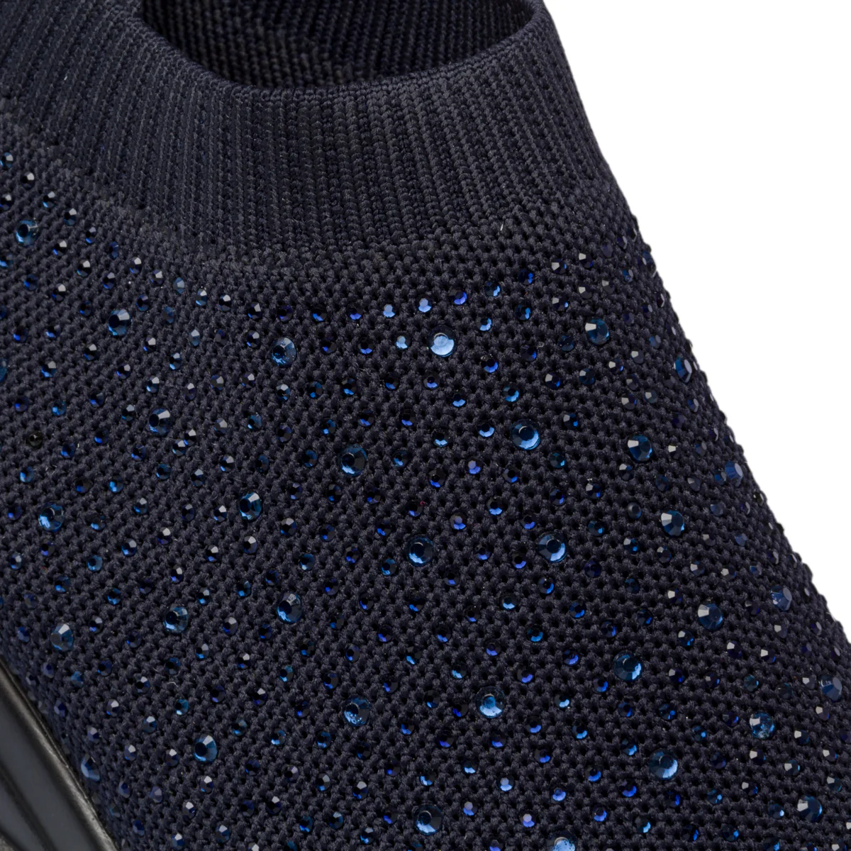 Sneakers blu in tessuto mesh con piccole borchie Lora Ferres - Image 6