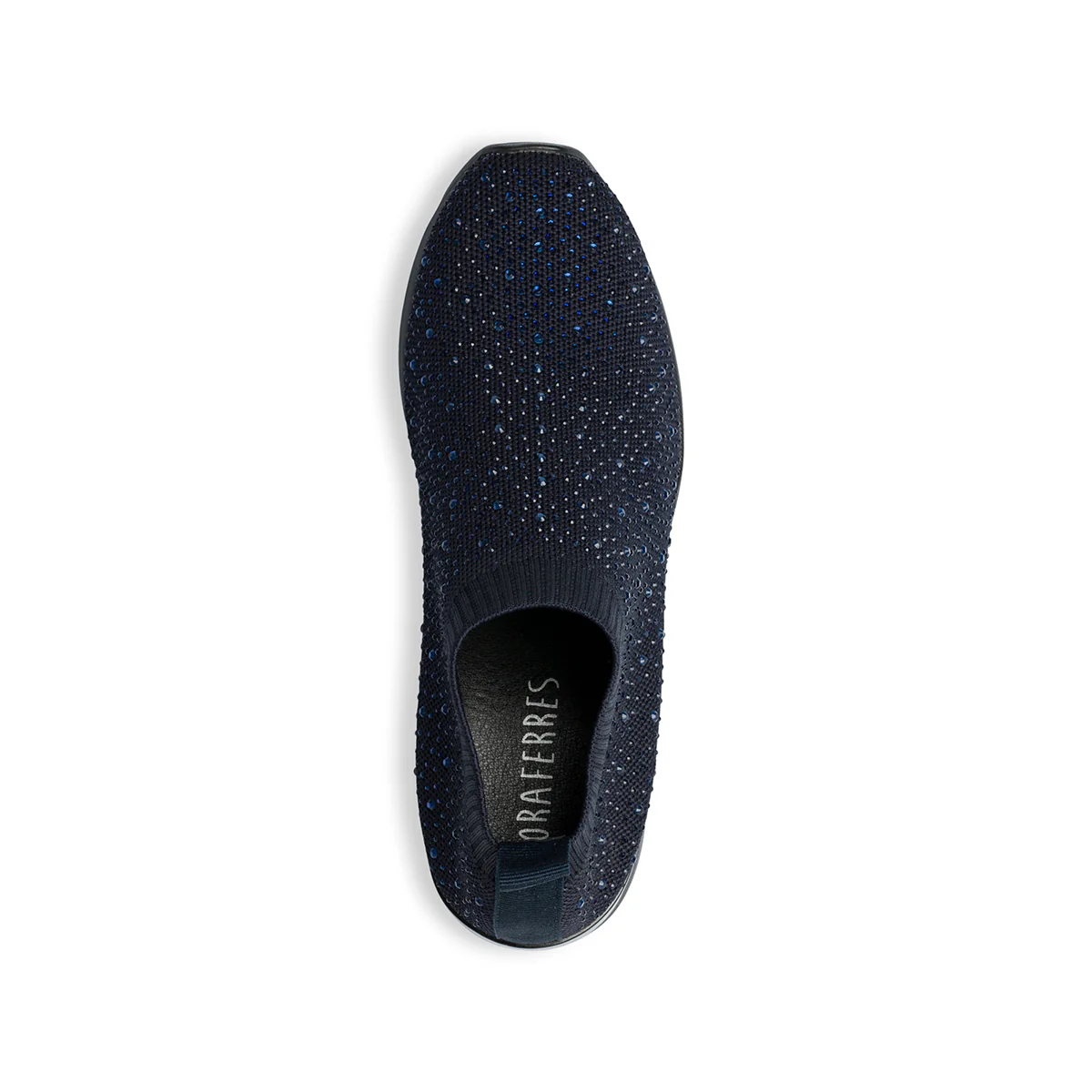 Sneakers blu in tessuto mesh con piccole borchie Lora Ferres - Image 8