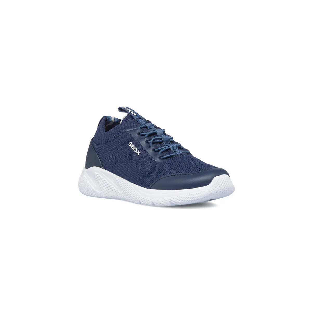 Sneakers blu in tessuto mesh da bambino Geox Sprintye - Image 2