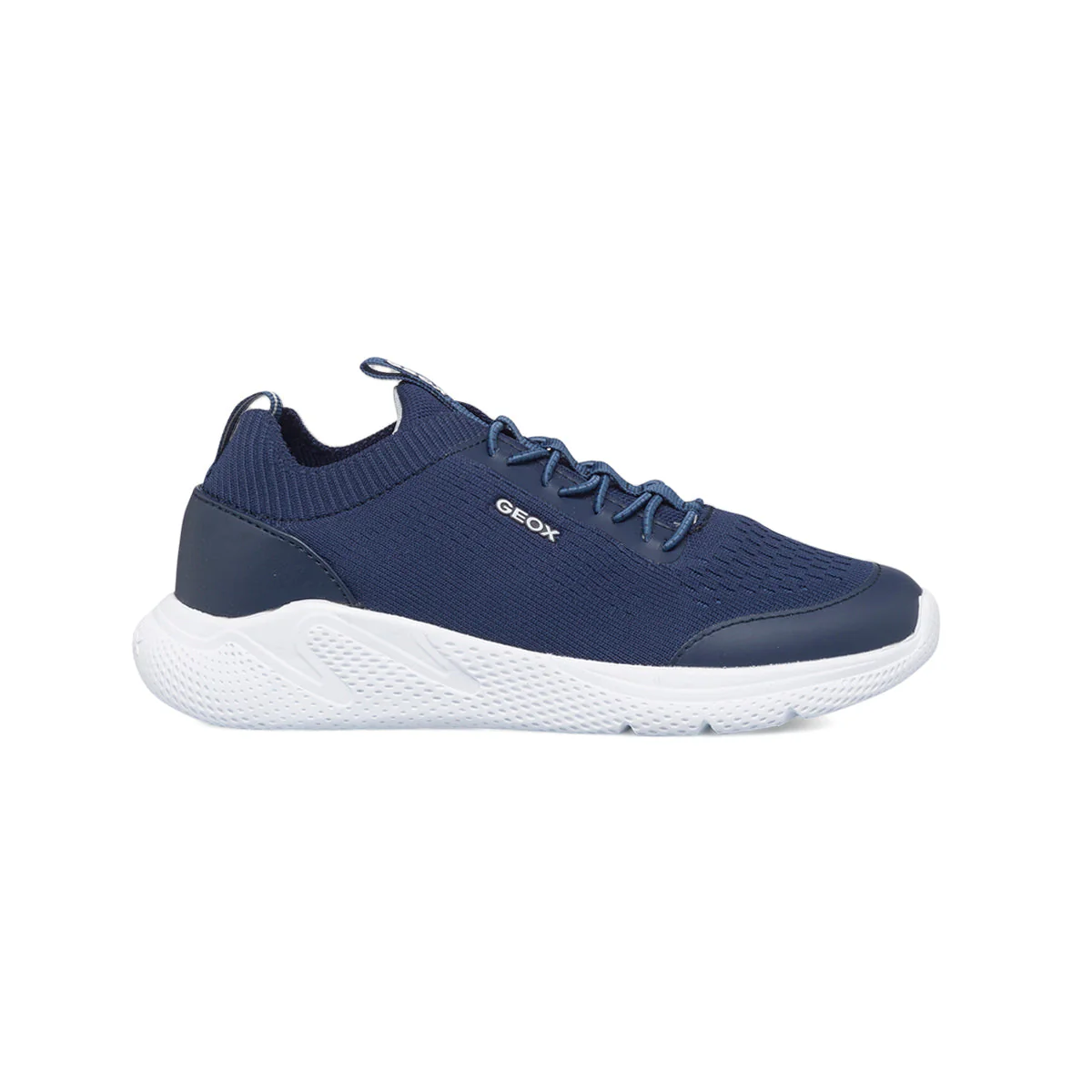 Sneakers blu in tessuto mesh da bambino Geox Sprintye