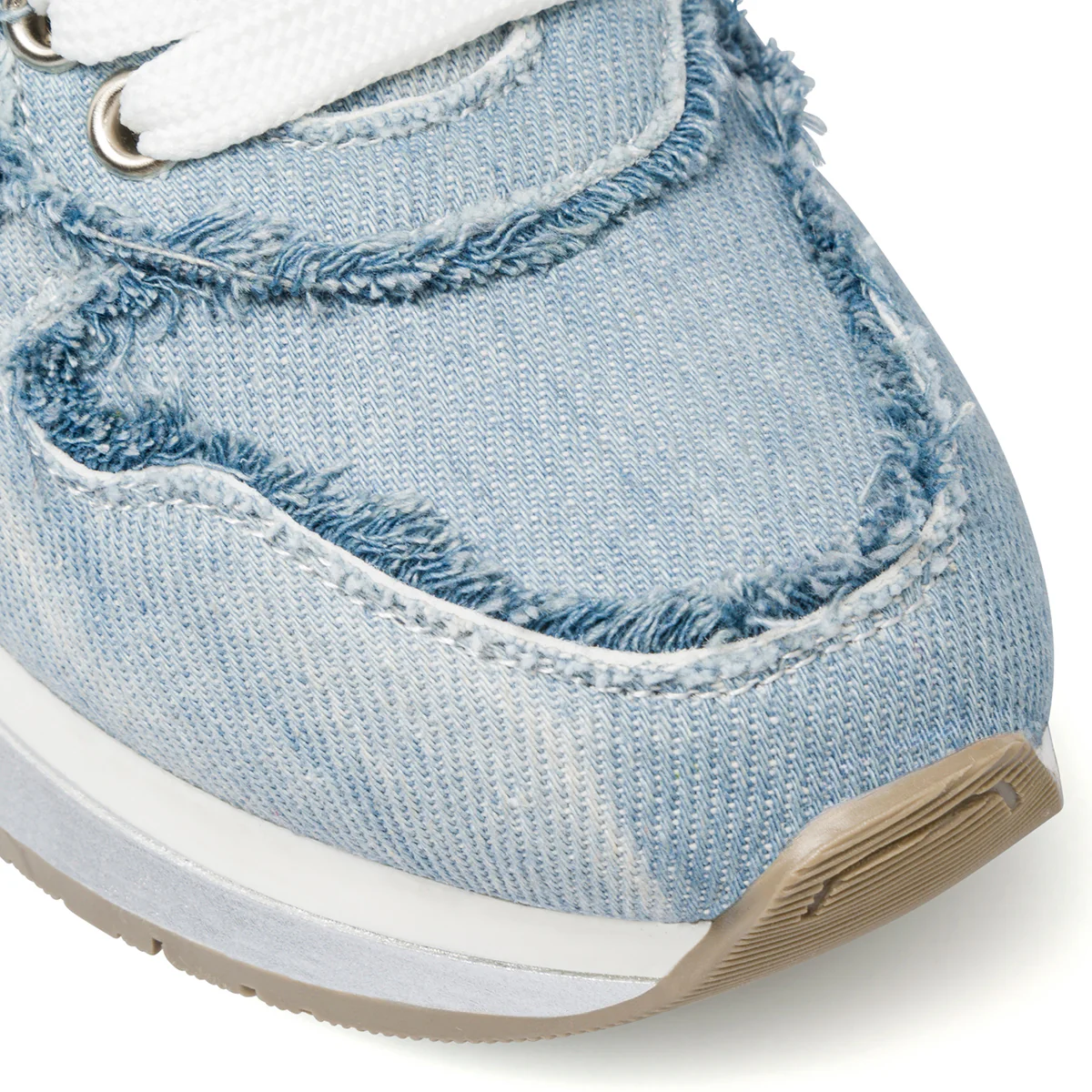 Sneakers blu jeans da ragazza con frangette e catenina Swish Jeans - Image 7