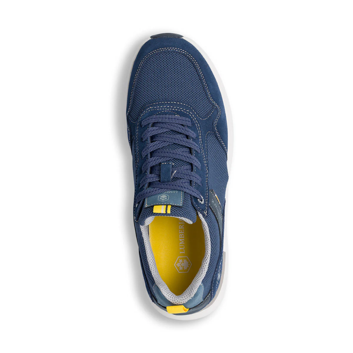 Sneakers blu jeans da uomo in pelle Lumberjack Neil - Image 6