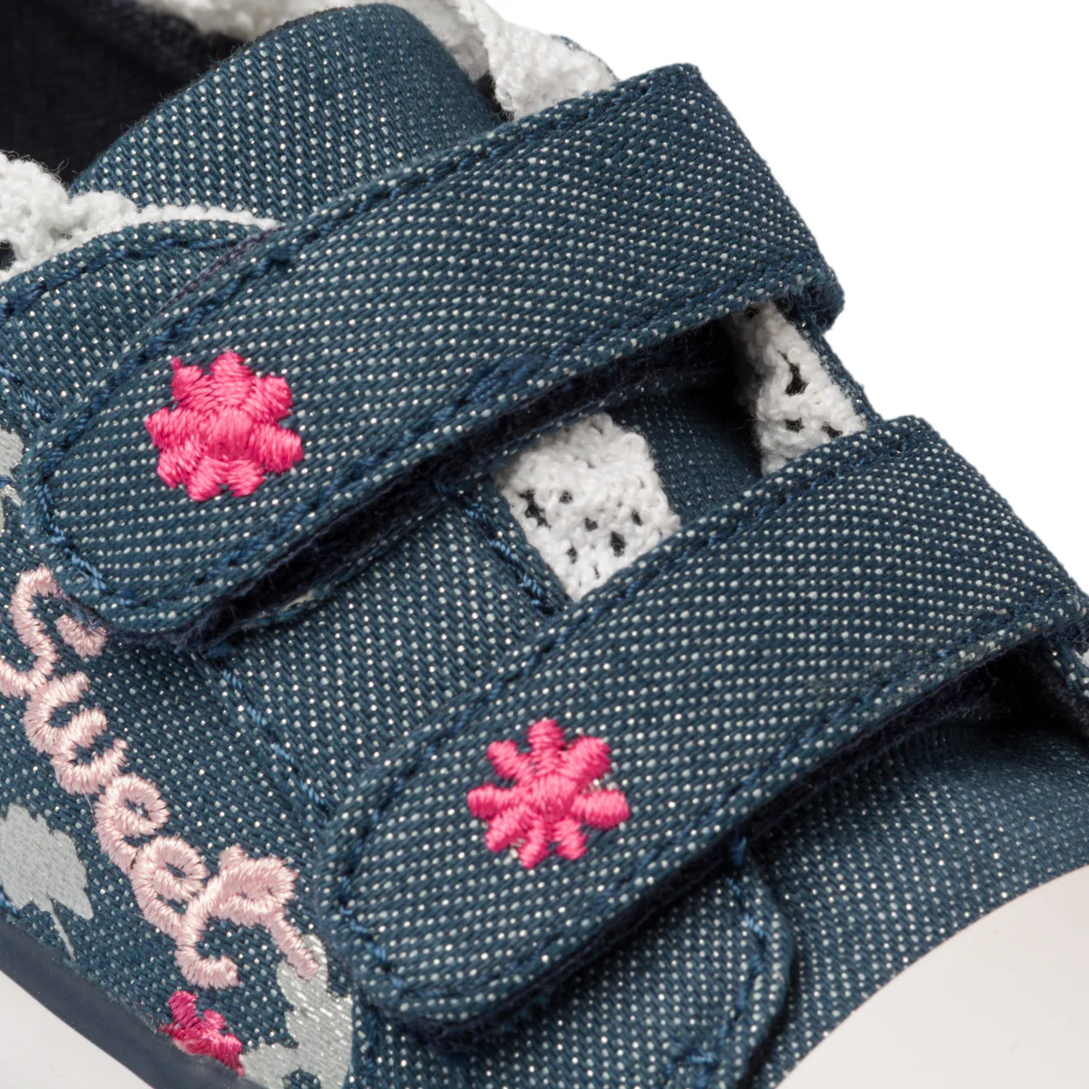 Sneakers blu jeans in tessuto effetto glitterato Chicco Corella - Image 6