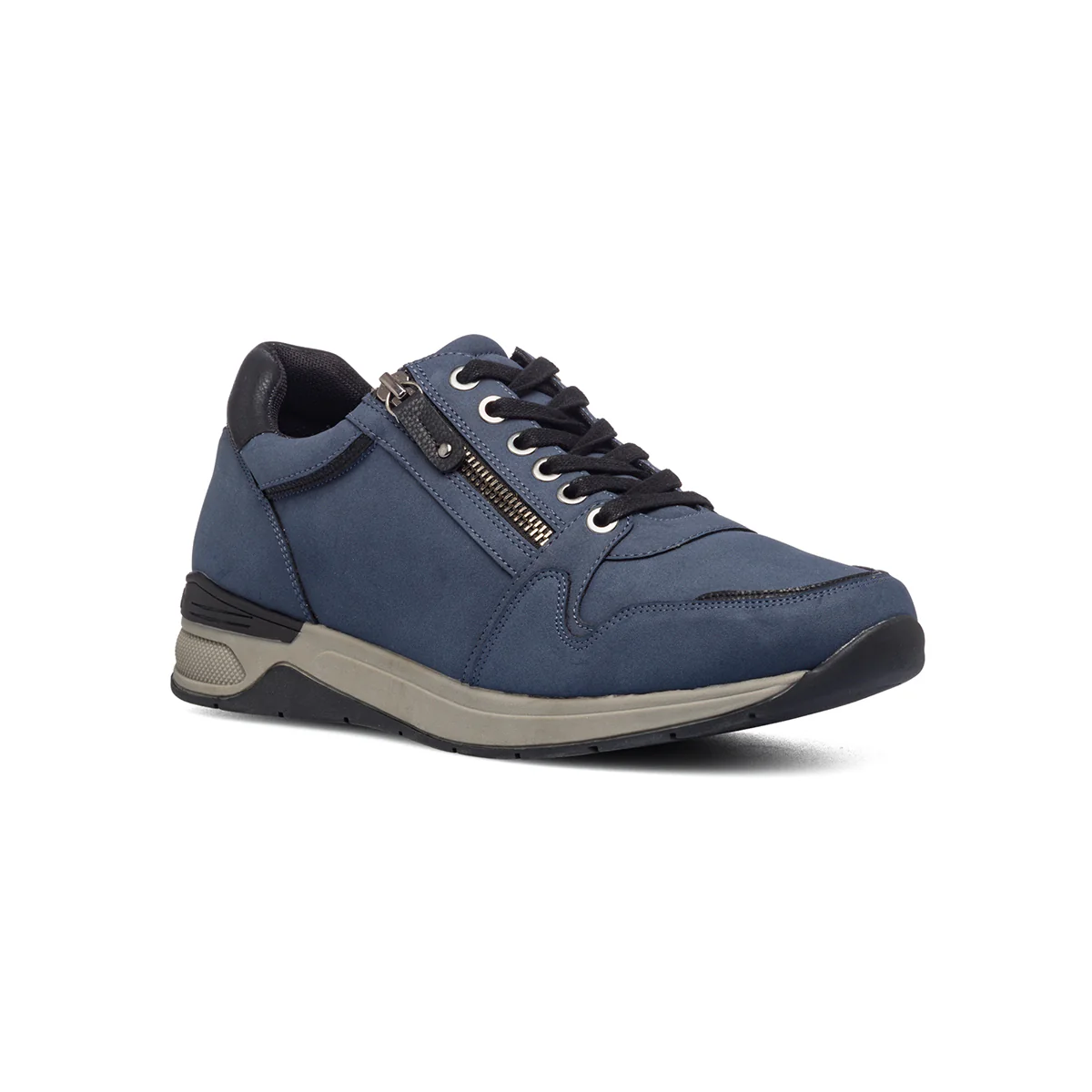 Sneakers blu navy con zip laterale P Eco Friendly - Image 3
