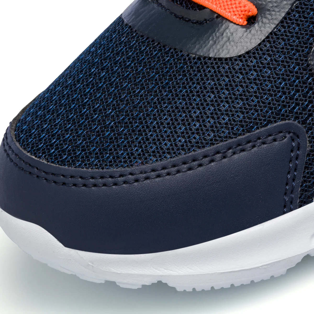 Sneakers blu navy da bambino con dettagli arancioni Jog - Image 5