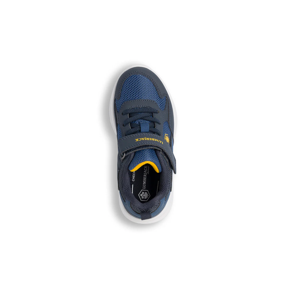 Sneakers blu navy da bambino con logo laterale Lumberjack Kidza PS - Image 6