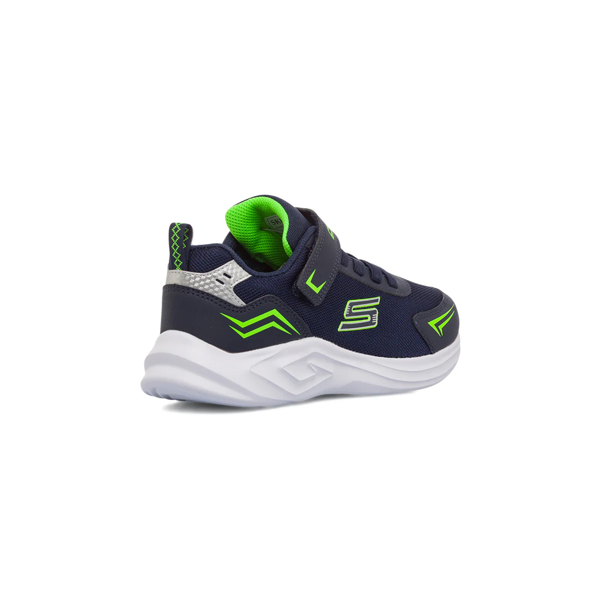 Sneakers blu navy da bambino con logo laterale Skechers Mazematics - Image 3
