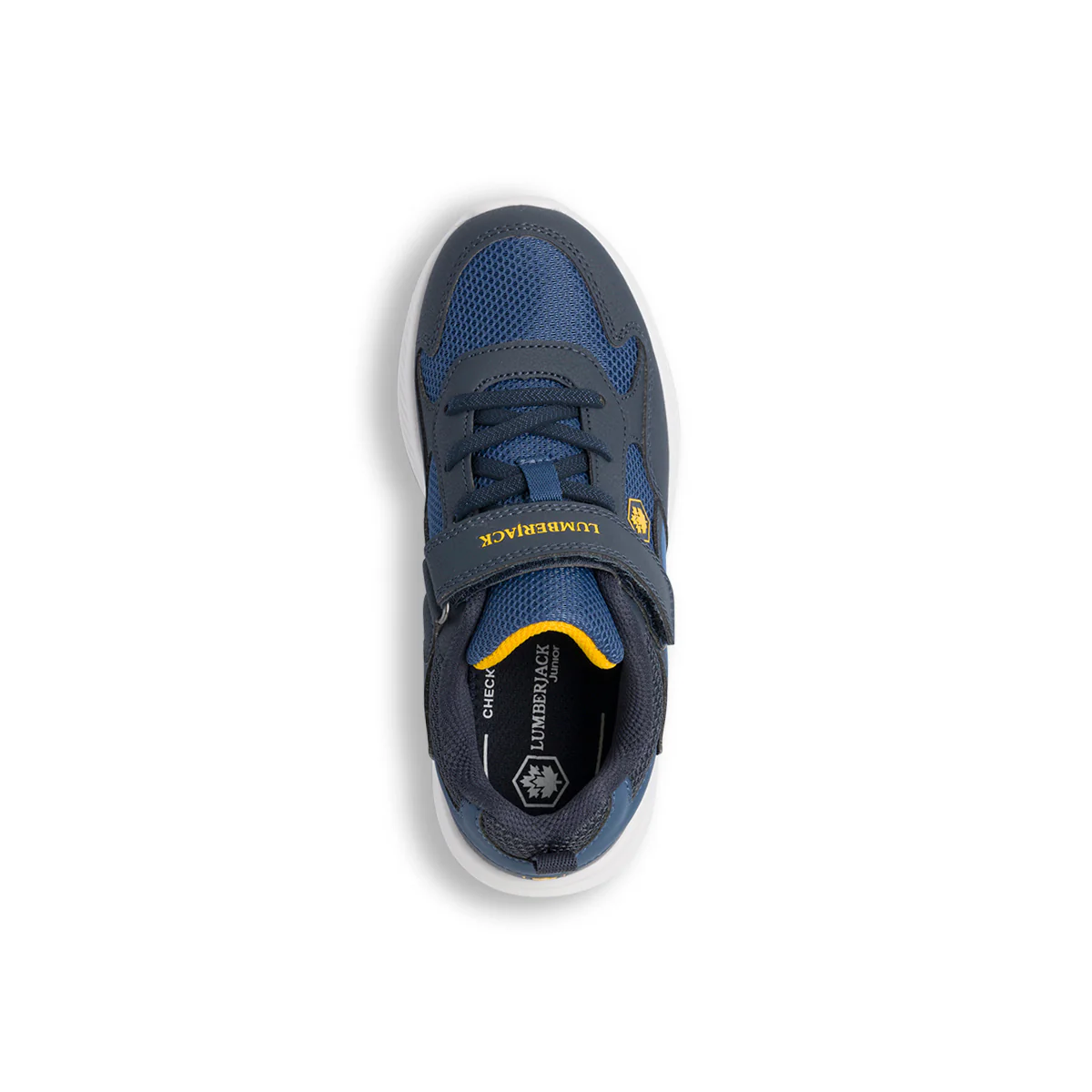 Sneakers blu navy da ragazzo con logo laterale Lumberjack Kidza GS - Image 6