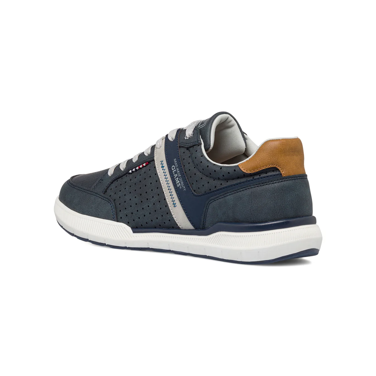 Sneakers blu navy da uomo con dettagli traforati Glams - Image 6