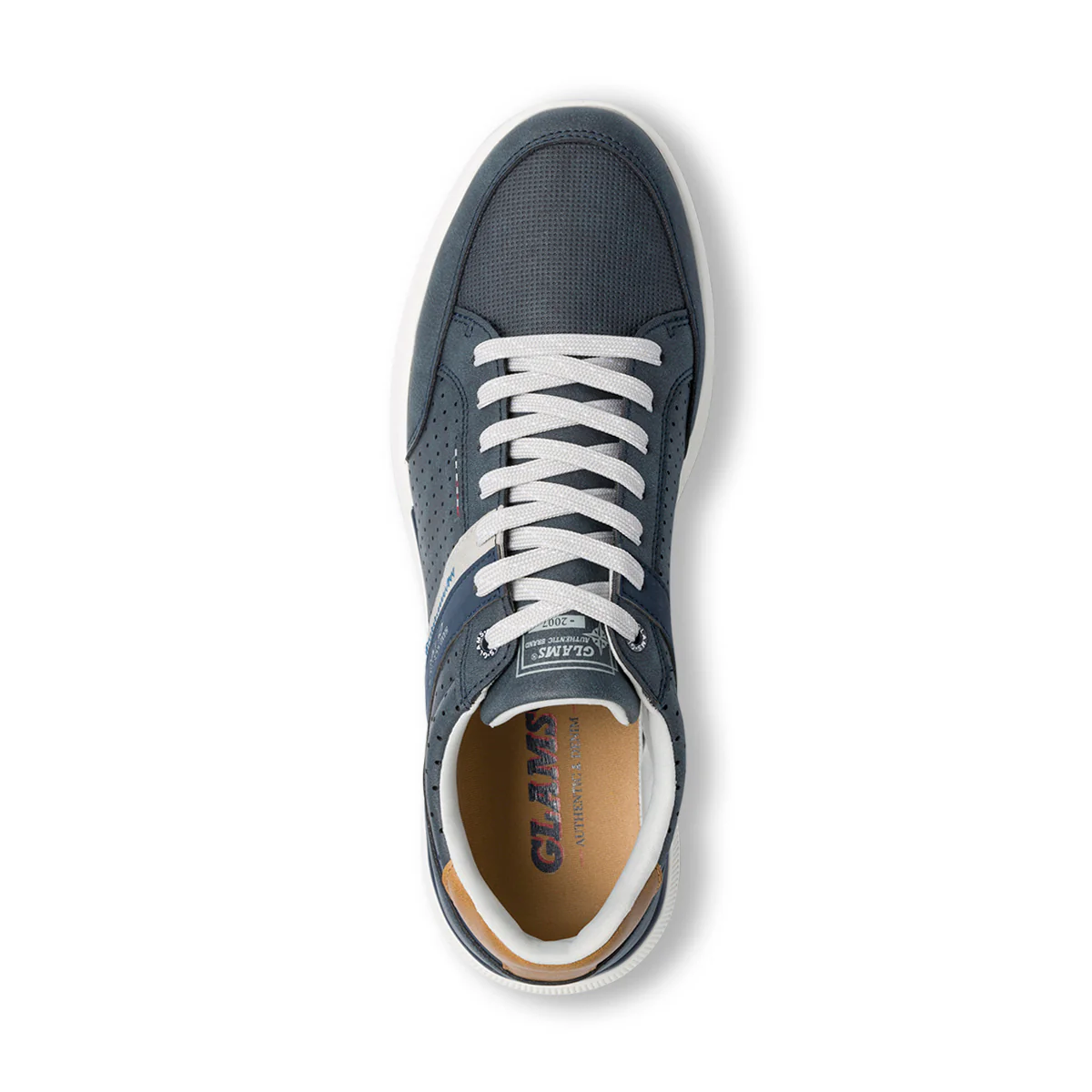 Sneakers blu navy da uomo con dettagli traforati Glams - Image 7