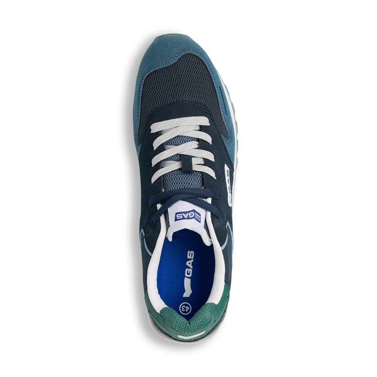 Sneakers blu navy da uomo con logo laterale Gas Alba - Image 5