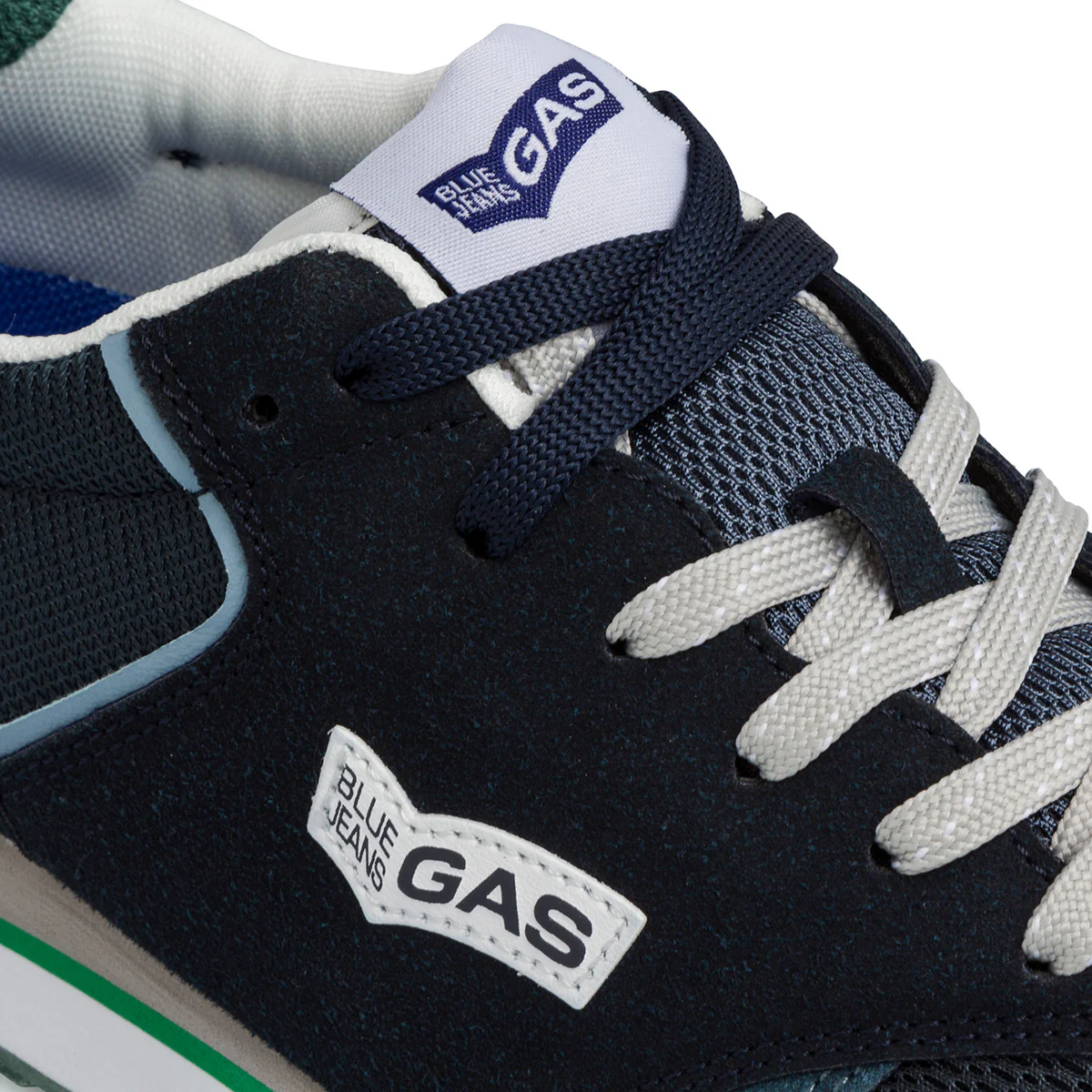 Sneakers blu navy da uomo con logo laterale Gas Alba - Image 6