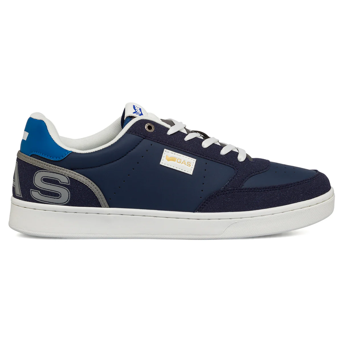Sneakers blu navy da uomo con logo laterale Gas Jeb