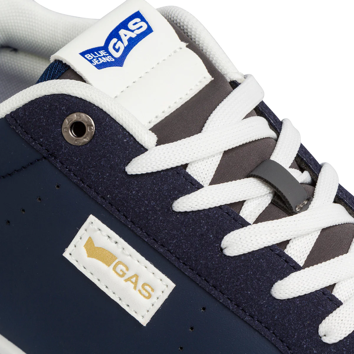 Sneakers blu navy da uomo con logo laterale Gas Jeb - Image 5