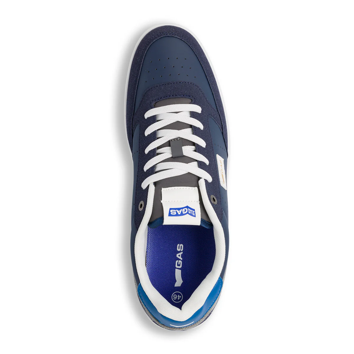 Sneakers blu navy da uomo con logo laterale Gas Jeb - Image 6