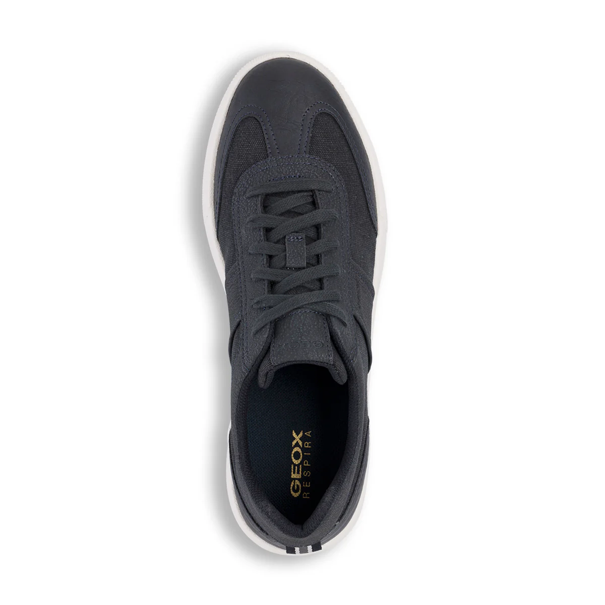 Sneakers blu navy da uomo con logo laterale Geox Rieti - Image 5