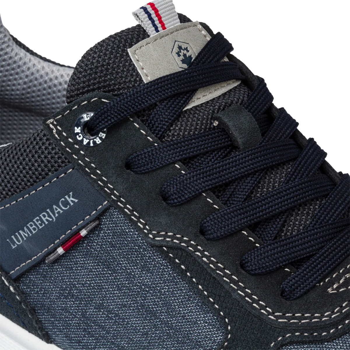 Sneakers blu navy da uomo in pelle Lumberjack Neil - Image 4