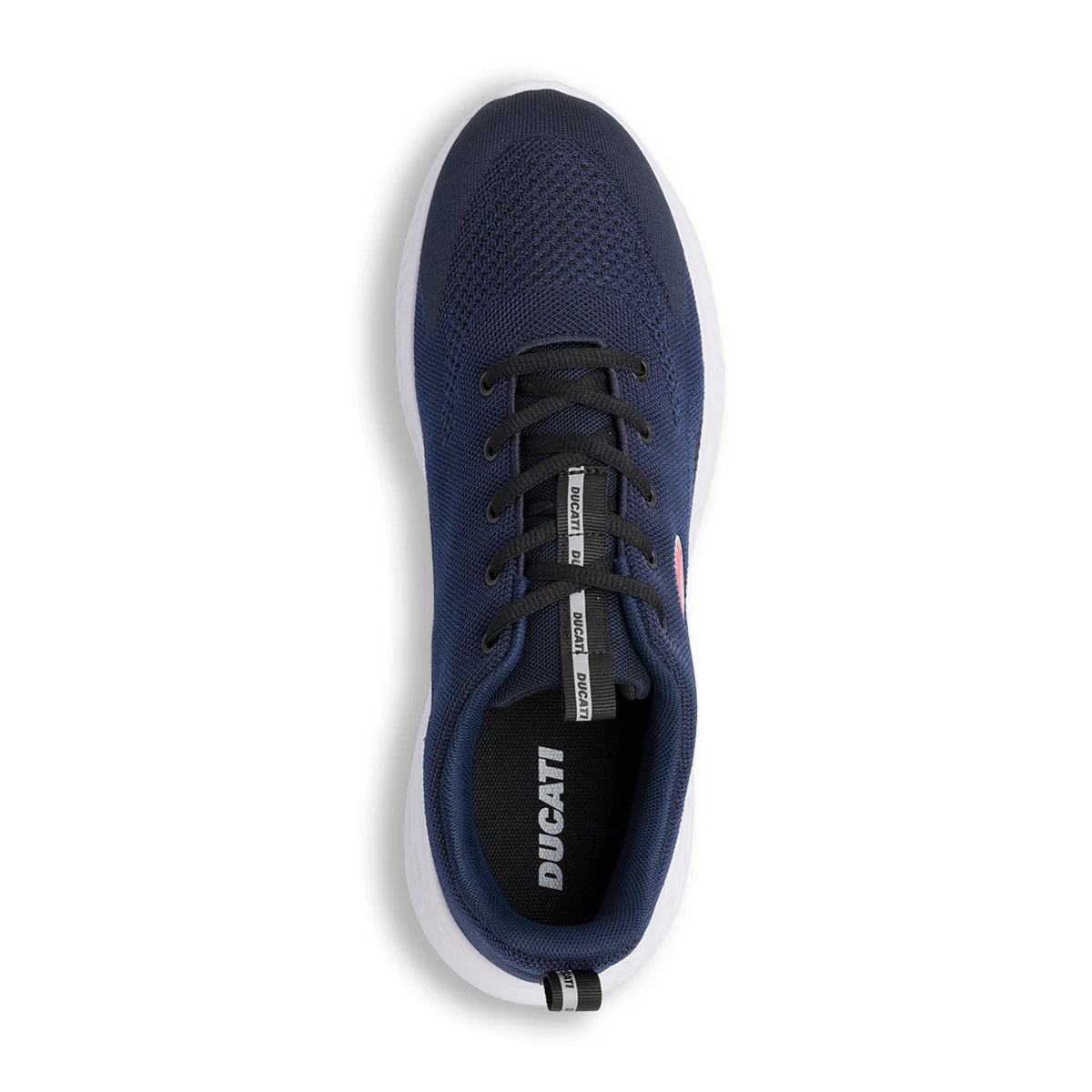 Sneakers blu navy da Uomo in tessuto con logo rosso Ducati - Image 6