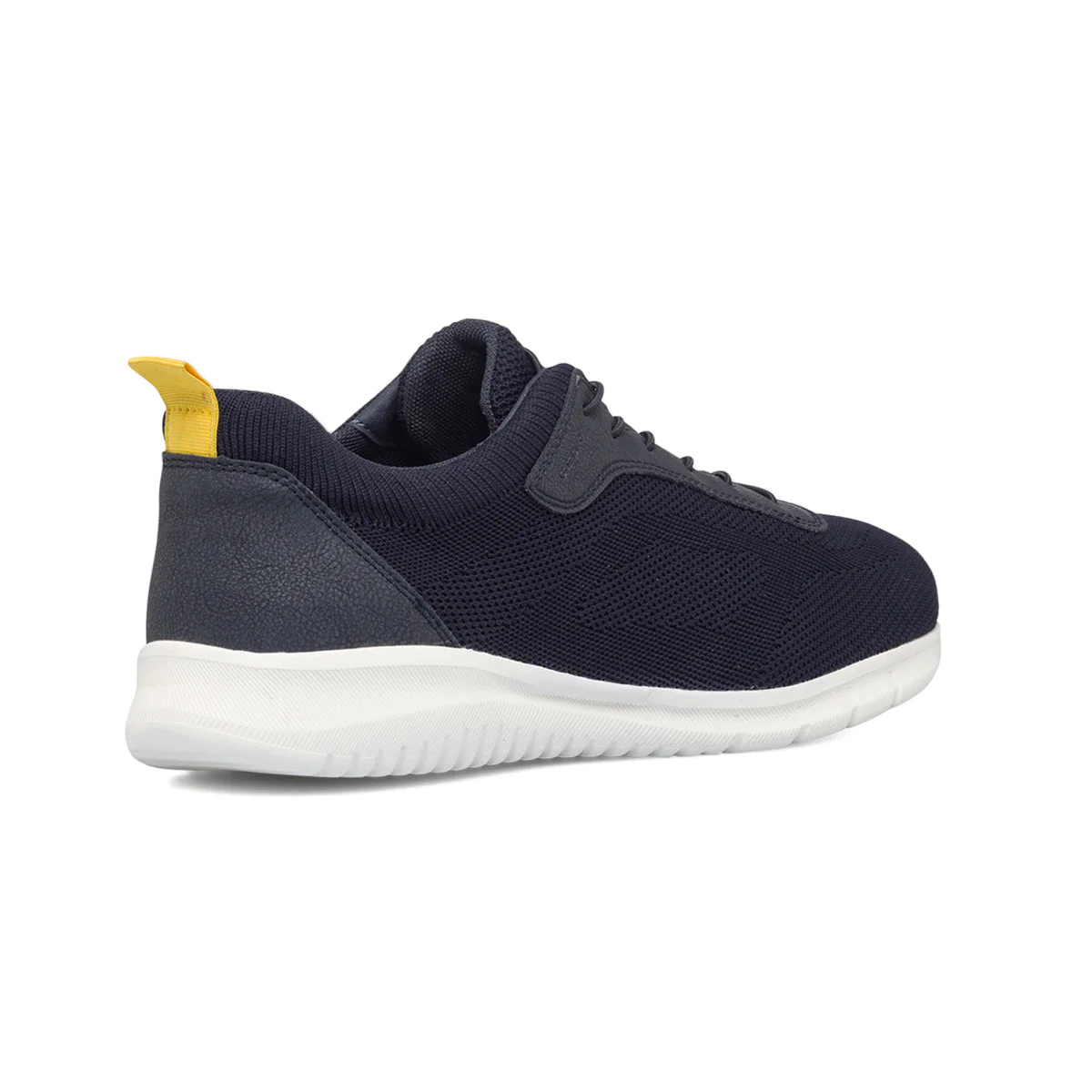 Sneakers blu navy da uomo in tessuto mesh Geox Monreale - Image 3