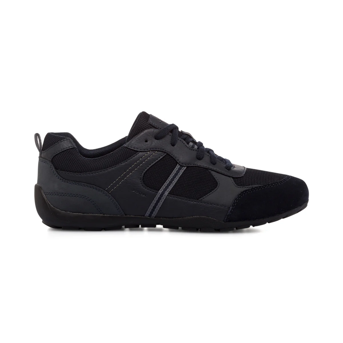 Sneakers blu navy in pelle scamosciata da uomo Geox Ravex