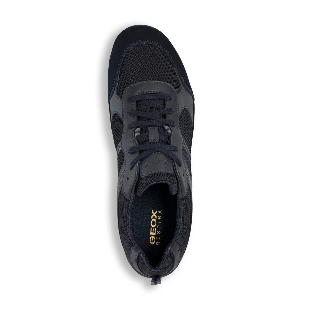 Sneakers blu navy in pelle scamosciata da uomo Geox Ravex - Image 5